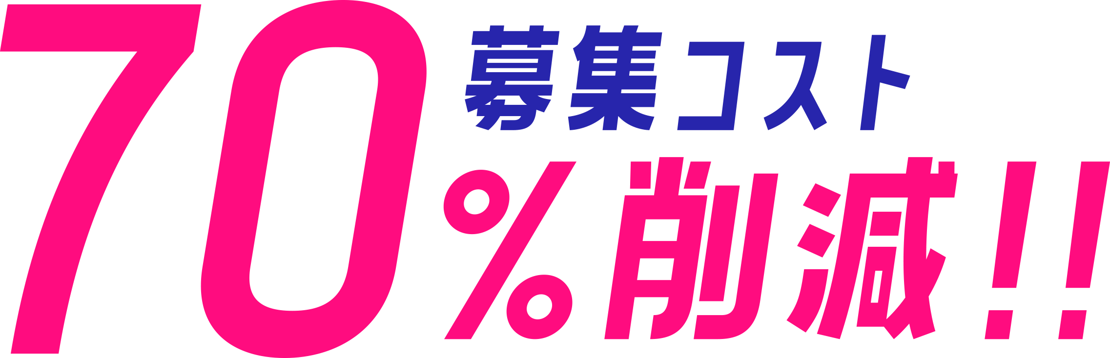 採用サイトで採用コスト70%削減